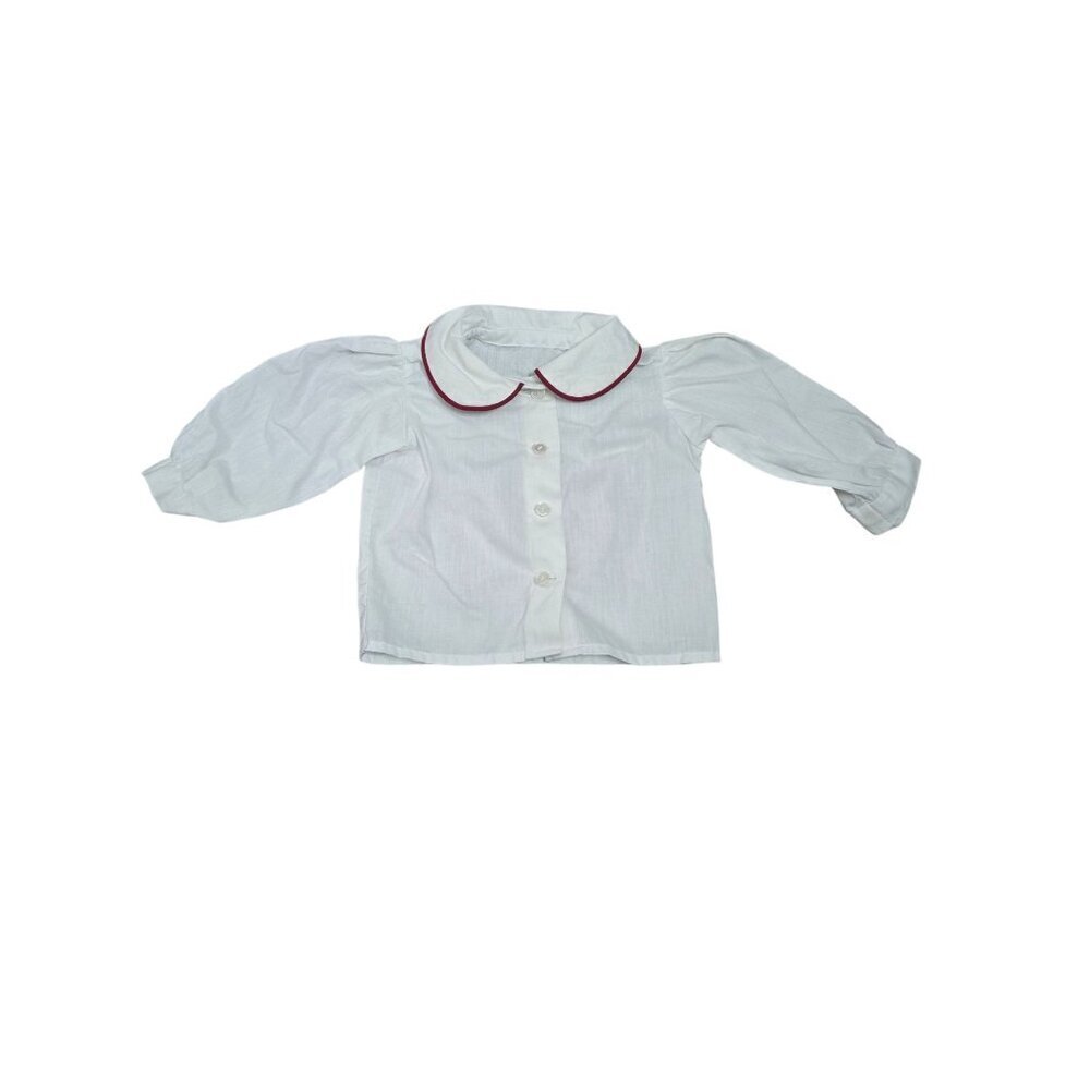 Vintage White Collared Kids Baby Shirt